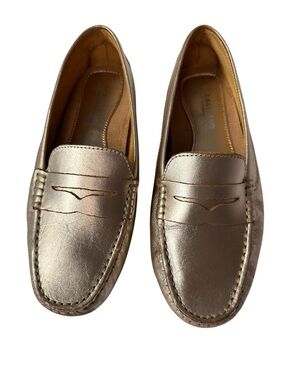 Eastland Metallic Gold Patricia Penny Loafers, Size 8